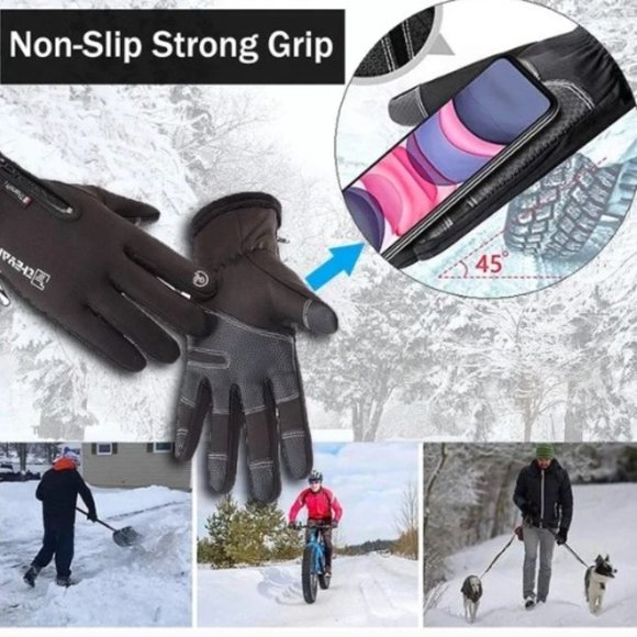 NEW! Theyanchi Warm Cycling Gloves Touchscreen Waterproof Thermal Snow Gloves - Picture 4 of 5